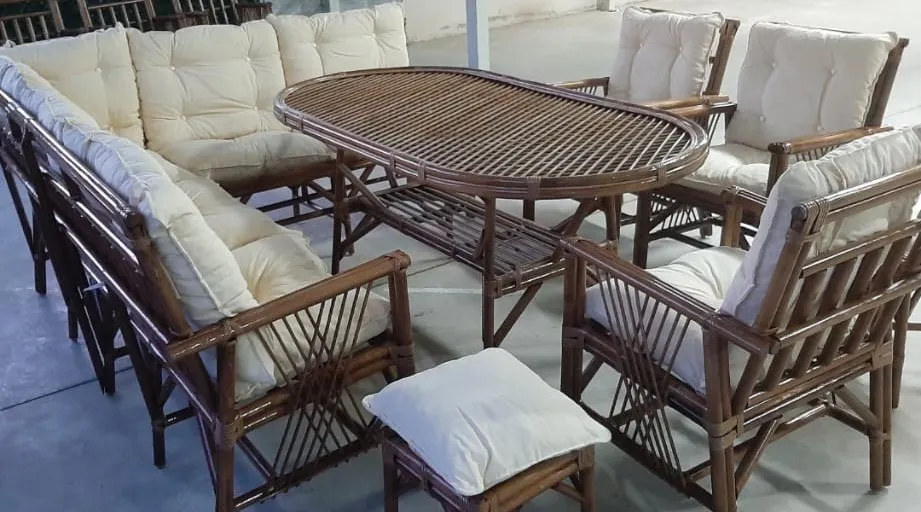 Mardin Bambu Köşe Koltuk Takımı  